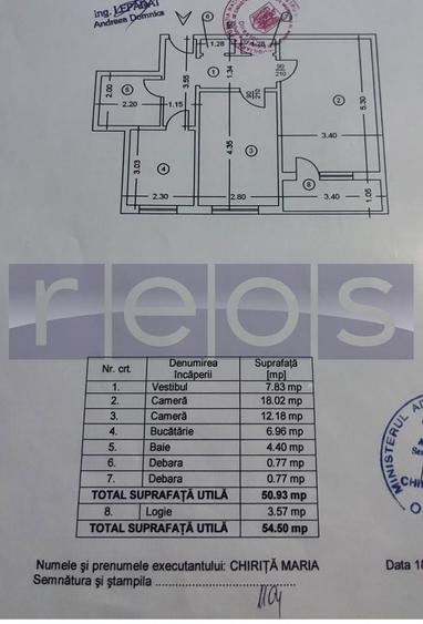 Apartament cu 2 camere decomandat în Titan