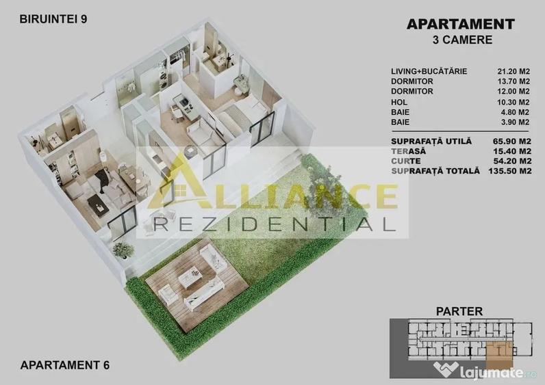 ???? APARTAMENTE NOI LA PARTER - CURTE PROPRIE - Popesti Leordeni (Bucuresti-Ilfov) - 3