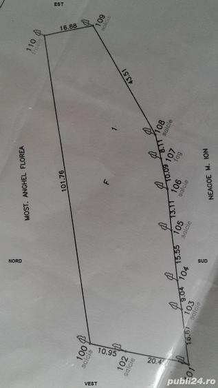 Teren de 3013 mp, în Valea