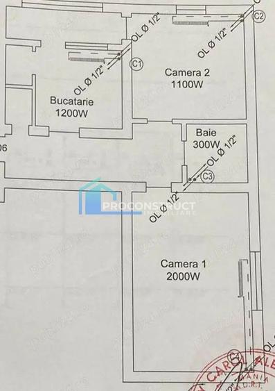 Apartament cu 2 camere decomandat, mobilat în Lipovei