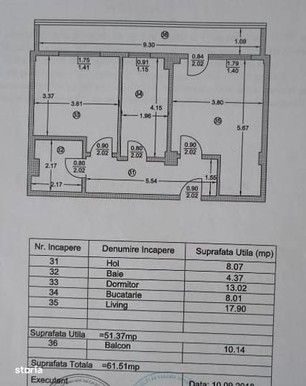 Apartament cu 2 camere în Prundu