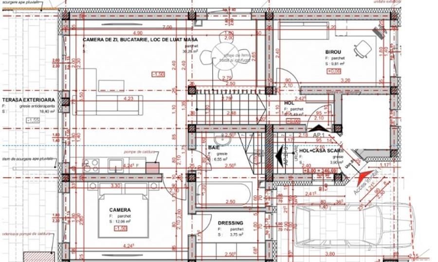 Apartament cu 3 camere semidecomandat în Apahida