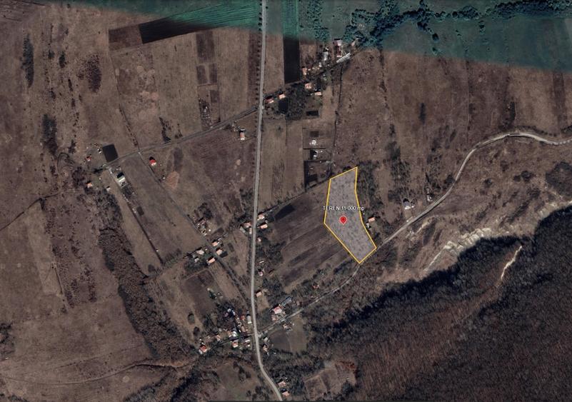 Teren Construcții intravilan de 1000 mp, în Pădureni (Chinteni)