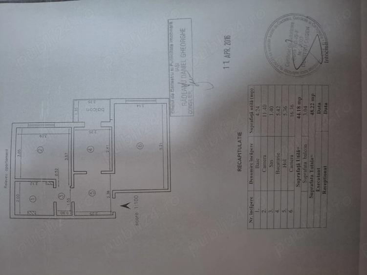 Apartament cu 2 camere decomandat în Dacia