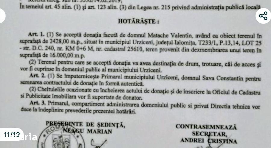 Teren de 530 mp, în Exterior Vest