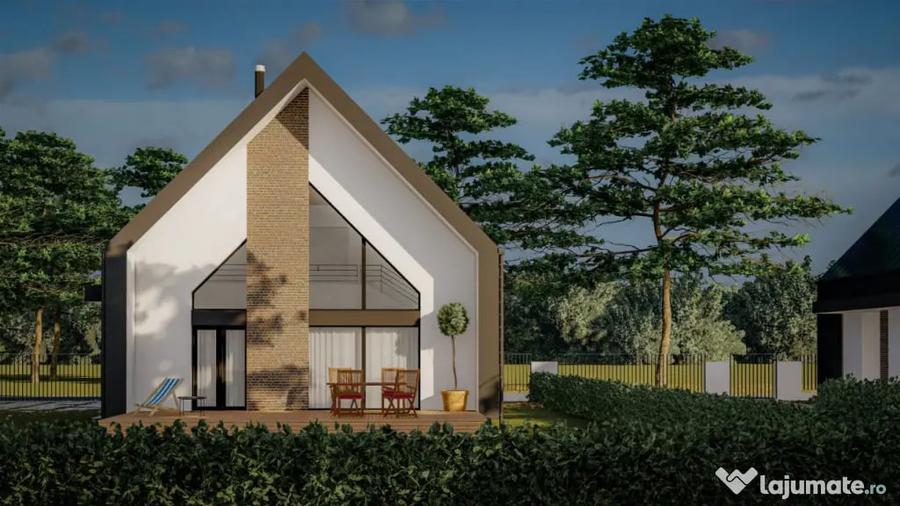 Casă cu 4 camere cu Teren 750 Mp în Cătălina