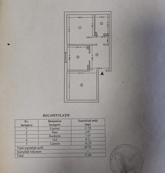 Apartament cu 2 camere decomandat în Nicolina