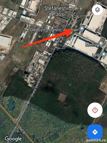 Teren de 5100 mp, în Ștefăneștii de Jos