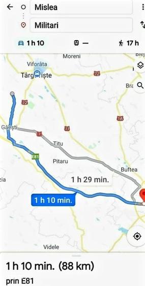 Teren de 1049 mp, în Cobia