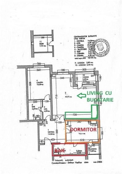 Apartament cu 2 camere decomandat în Plevnei
