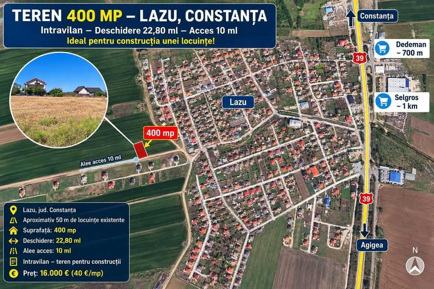 Spațiu comercial, în Lazu