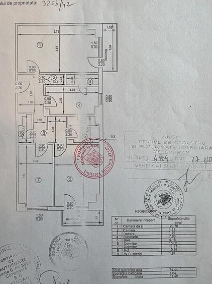 Apartament cu 3 camere decomandat în Nord