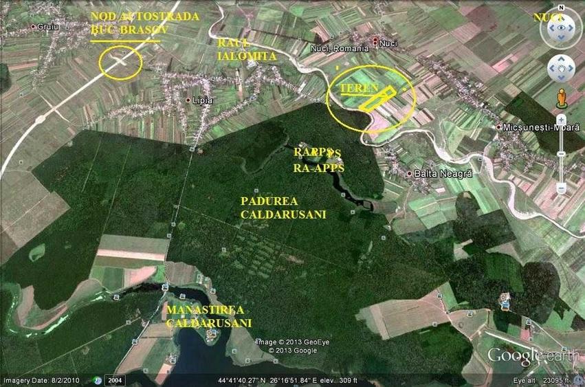Teren de 1636 mp, în Nuci