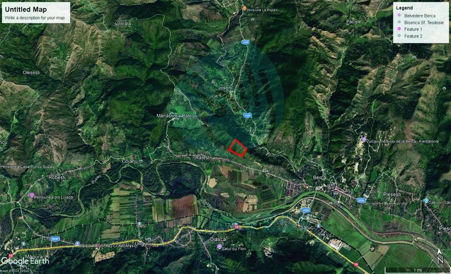 Teren extravilan de 100000 mp, în Berca