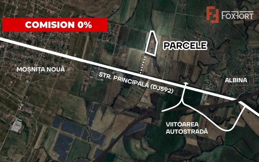 Comision 0% Parcele de vanzare cu toate utilitatile - Mosnita Noua - 1