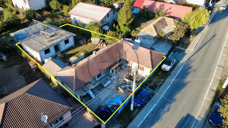 Casă individuală cu 3 camere cu Canalizare în Cumpăna