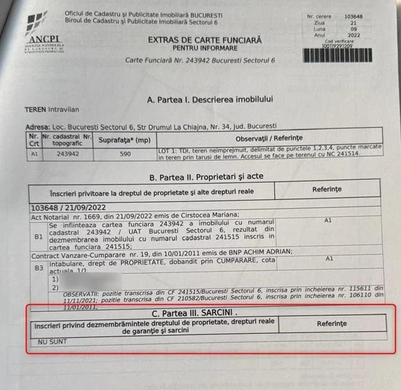 Teren de 590 mp, în Giulești