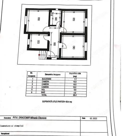 Casă cu 4 camere cu Teren 554 Mp în Central