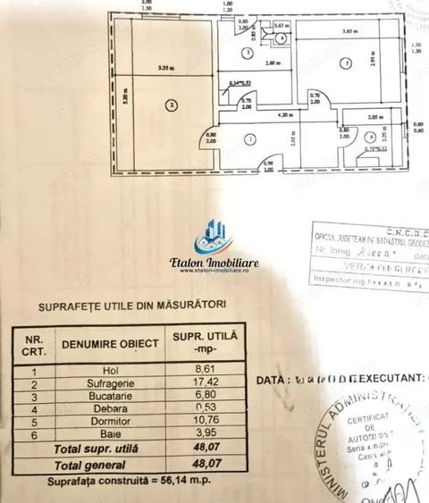 Apartament cu 2 camere decomandat în Precista