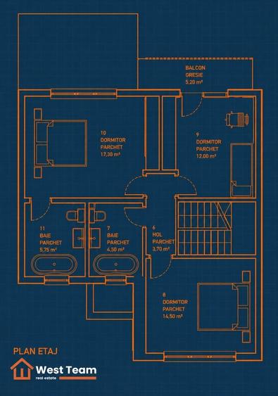 Duplex cu 5 camere cu Canalizare în Mehala