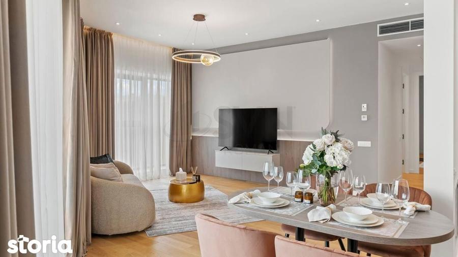 Apartament cu 3 camere, mobilat în Tei