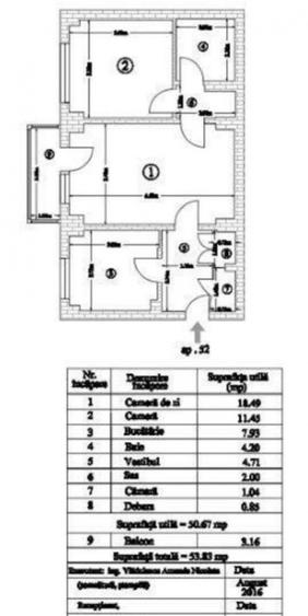 Apartament cu 2 camere decomandat, mobilat în Gorjului