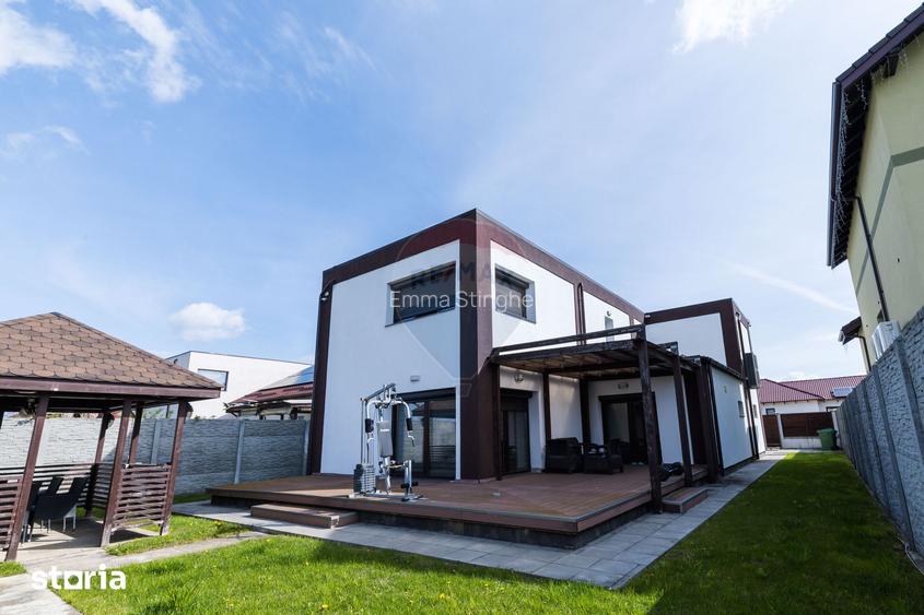 Casa premium in Stupini finisaje de lux, complet mobilata