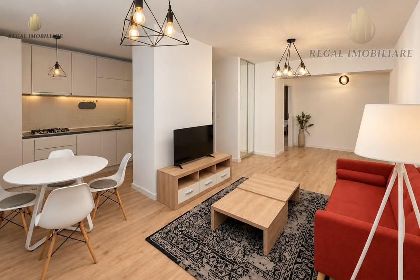 Apartament cu 2 camere decomandat, mobilat în Pipera