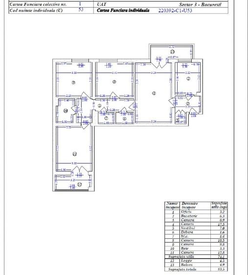 Apartament cu 4 camere semidecomandat în Titan