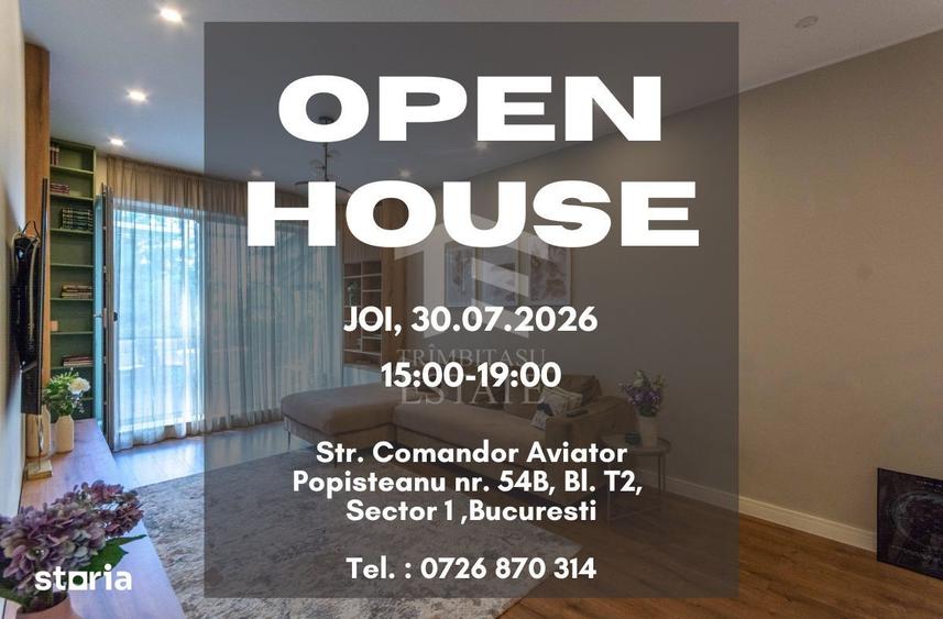 Apartament cu 3 camere, mobilat în Herăstrău