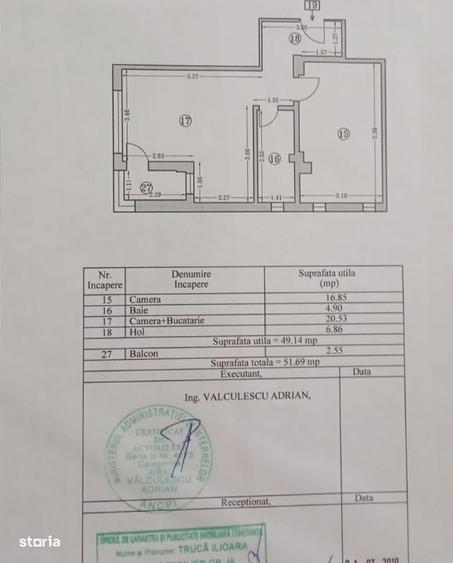 Apartament cu 2 camere decomandat în Nord
