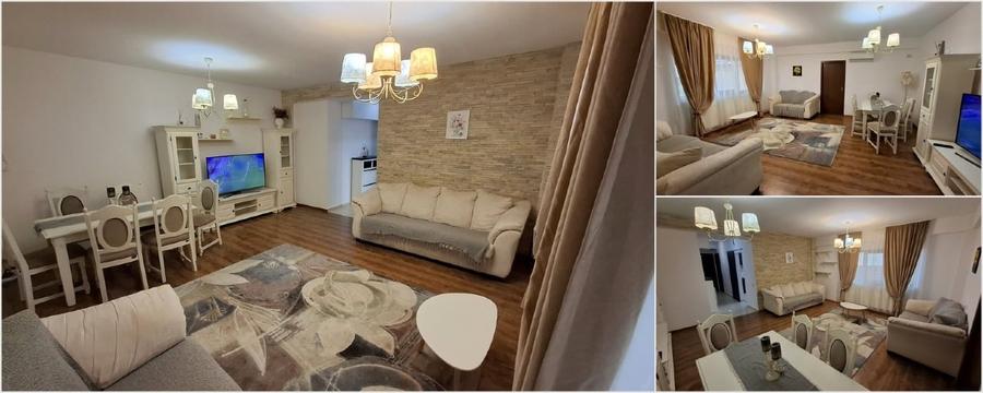Apartament cu 3 camere semidecomandat, mobilat în Tomis Plus