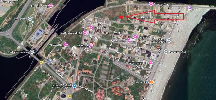 Teren Construcții intravilan de 730 mp, în Mamaia-Sat