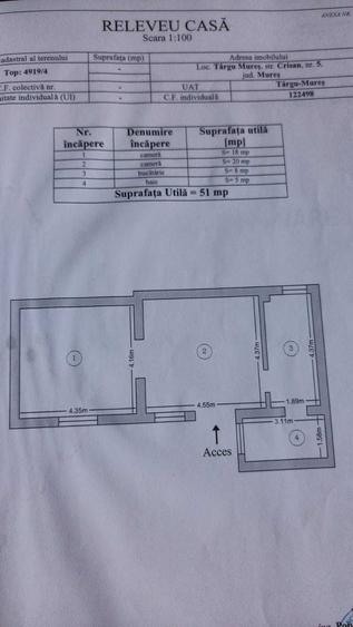 Casă cu 2 camere în Central
