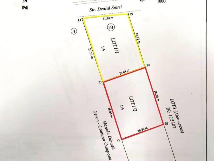 Teren Construcții intravilan de 552 mp, în Cumpăna