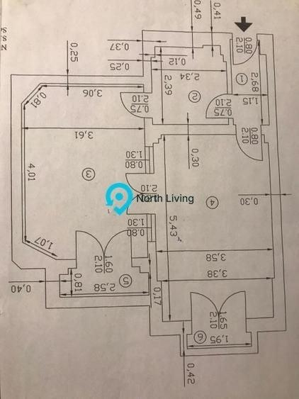 Apartament cu 2 camere decomandat în Unirii