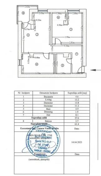 Apartament cu 3 camere decomandat, mobilat în Vest