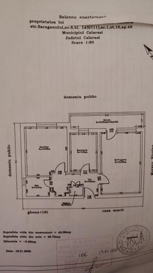Apartament cu 2 camere decomandat în Farfuria