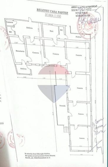 Casă individuală cu 6 camere cu Teren 1900 Mp în Central