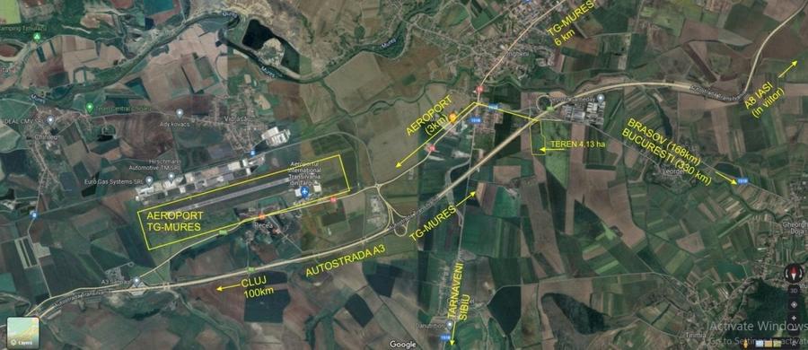 Teren Construcții extravilan de 44376 mp, în Exterior Sud