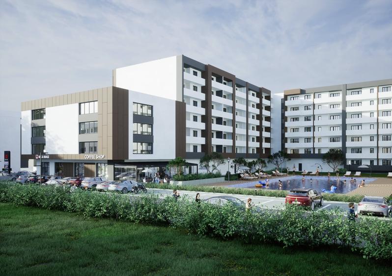 Penthouse cu 3 camere semidecomandat în Central