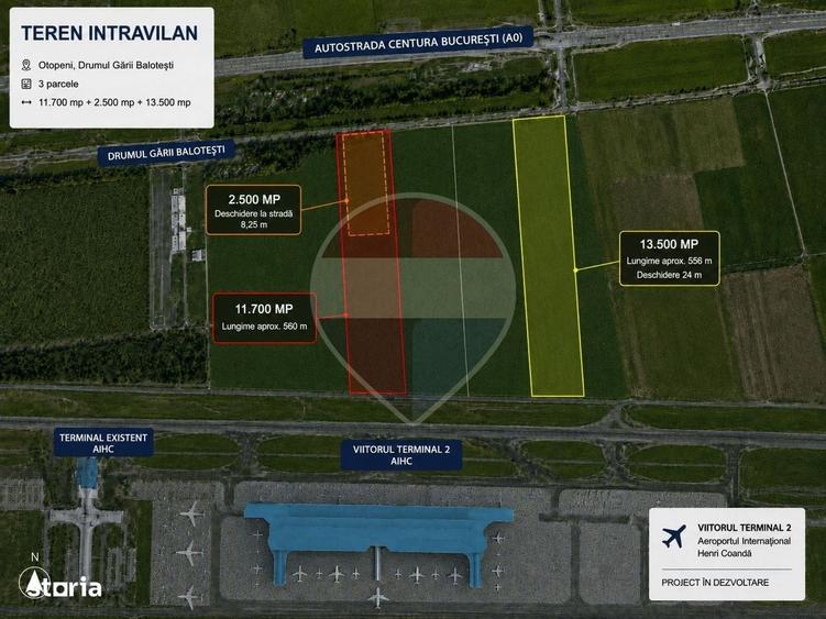 Teren intravilan Otopeni | Aeroport | vanzare integrala sau parcelata - 3