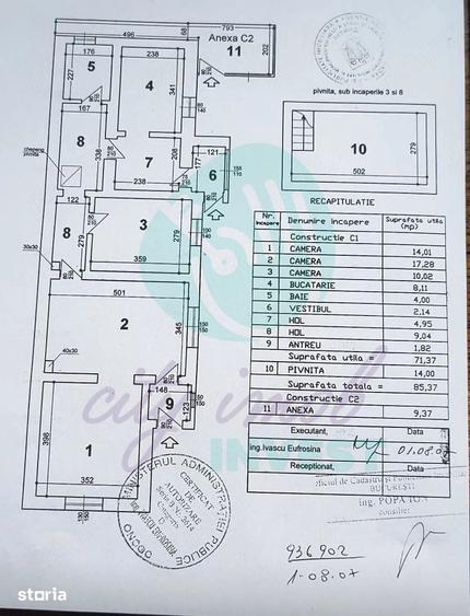 Casă cu 3 camere cu Teren 162 Mp în Vatra Luminoasă