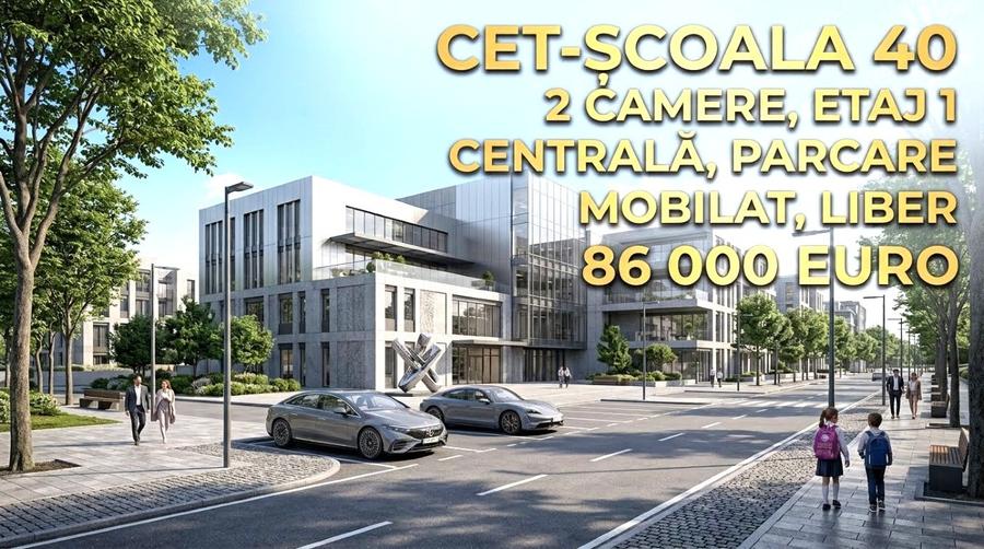 Apartament cu 2 camere decomandat în CET