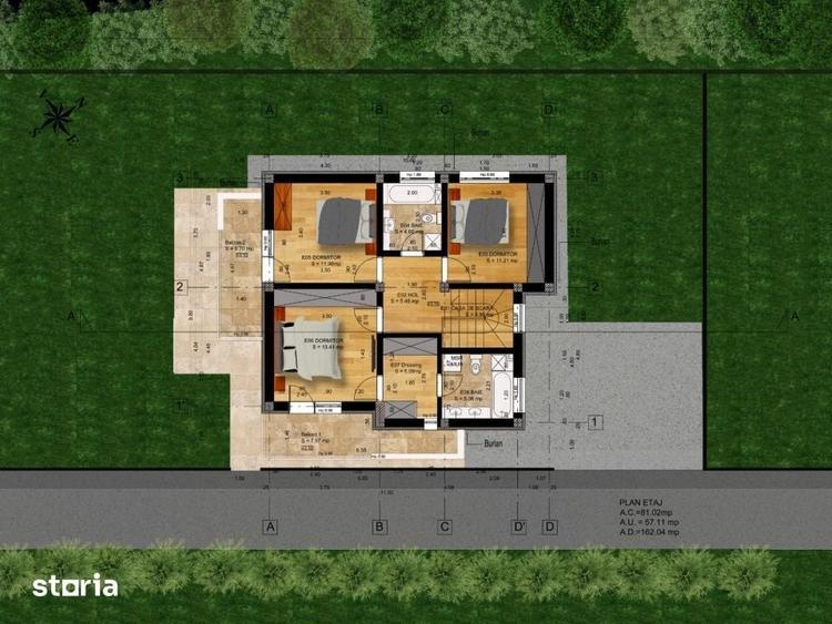 Casă cu 5 camere cu Teren 370 Mp în Ștefănești