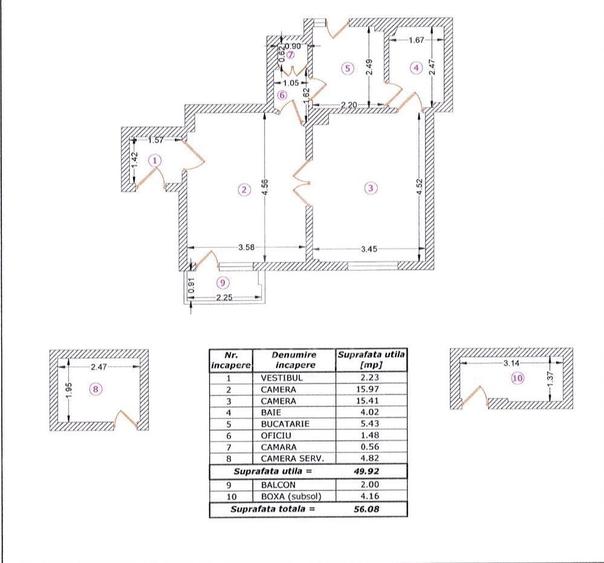 Traian-Kiritescu Constantin, 2 camere de vanzare, Comision 0 - 19
