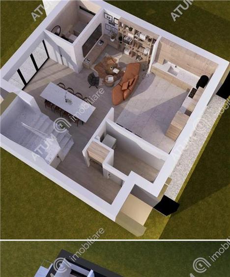 Duplex cu 4 camere cu Canalizare în Șura Mică