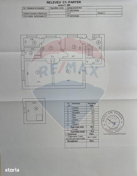 Casă cu 5 camere cu Teren 373 Mp în Dămăroaia