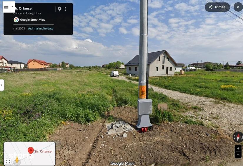 Teren de 500 mp, în Clinceni