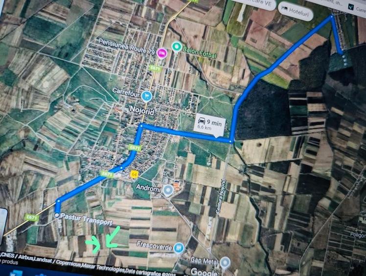 Teren agricol extravilan de 4634 mp, în Nojorid